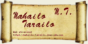 Mahailo Tarailo vizit kartica